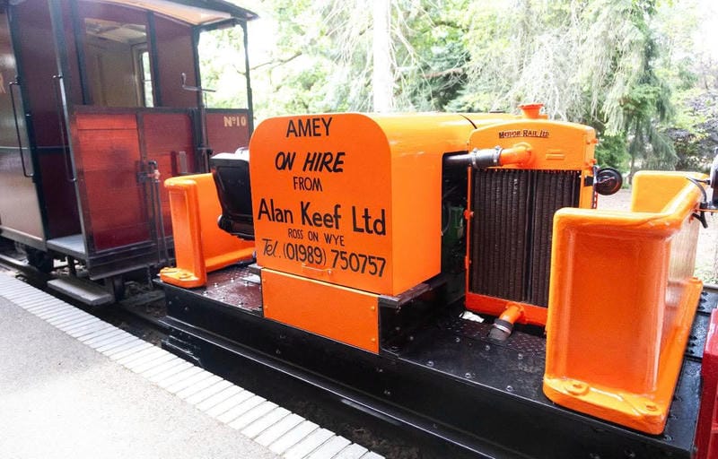 Amey is ready to haul her first ever OKLR train from the platform side. Photo: Richard McKenzie