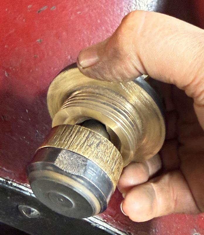The troublesome manifold valve being worked on. Photos: Alex Forshaw.